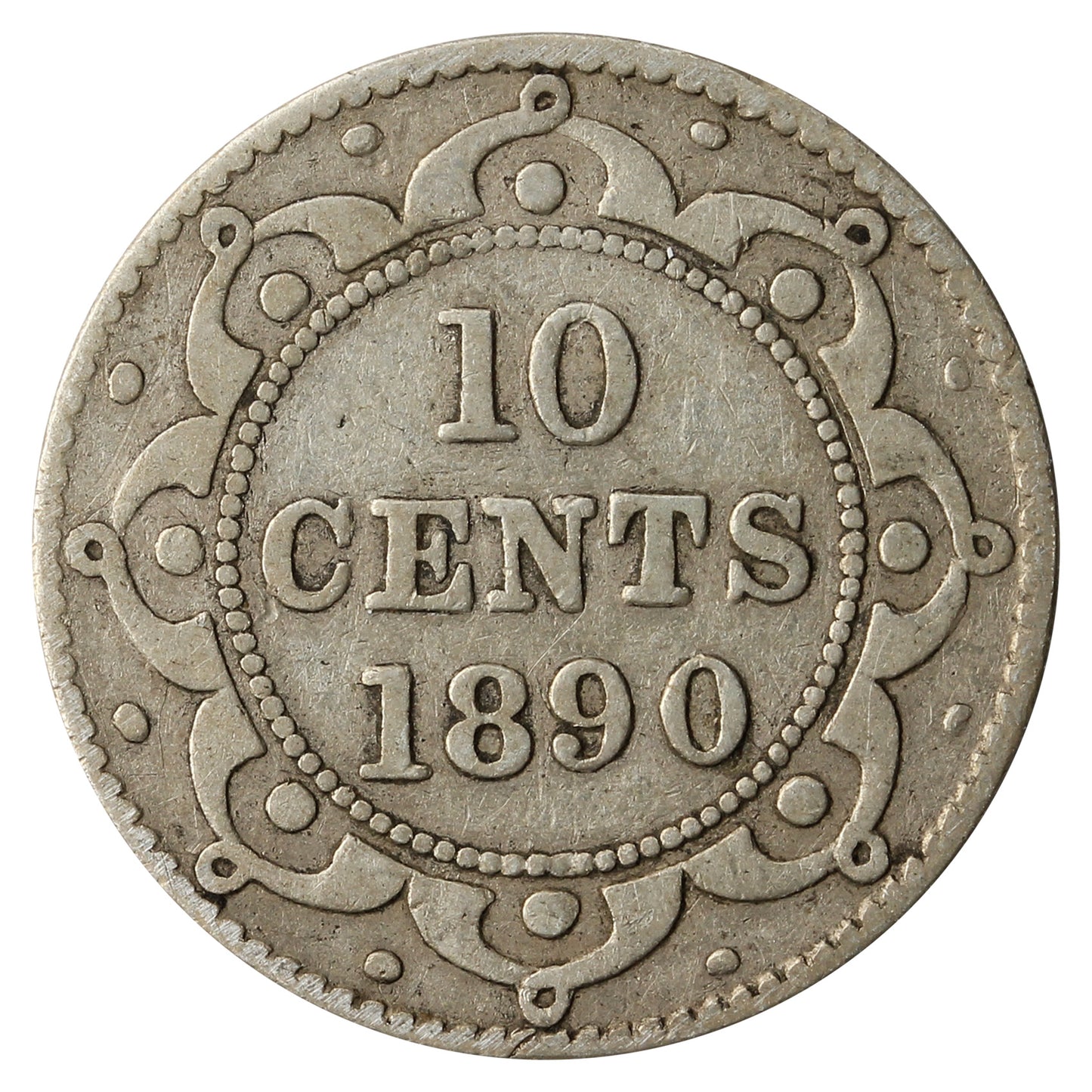 1890 Newfoundland 10-cents G-VG (G6)