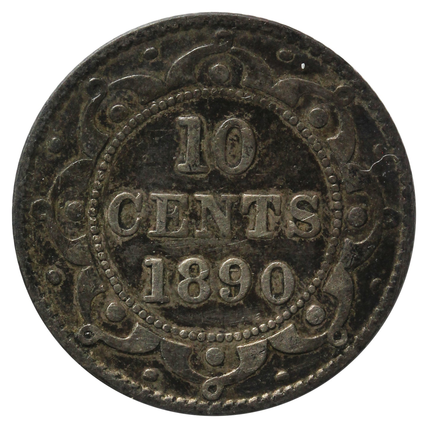 1890 Newfoundland 10-cents ICCS Certified F15