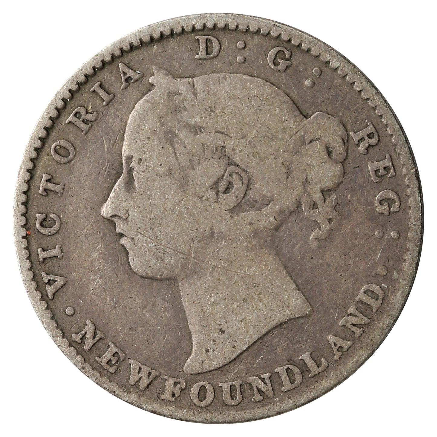 1890 Newfoundland 10-cents Very Good (VG8)