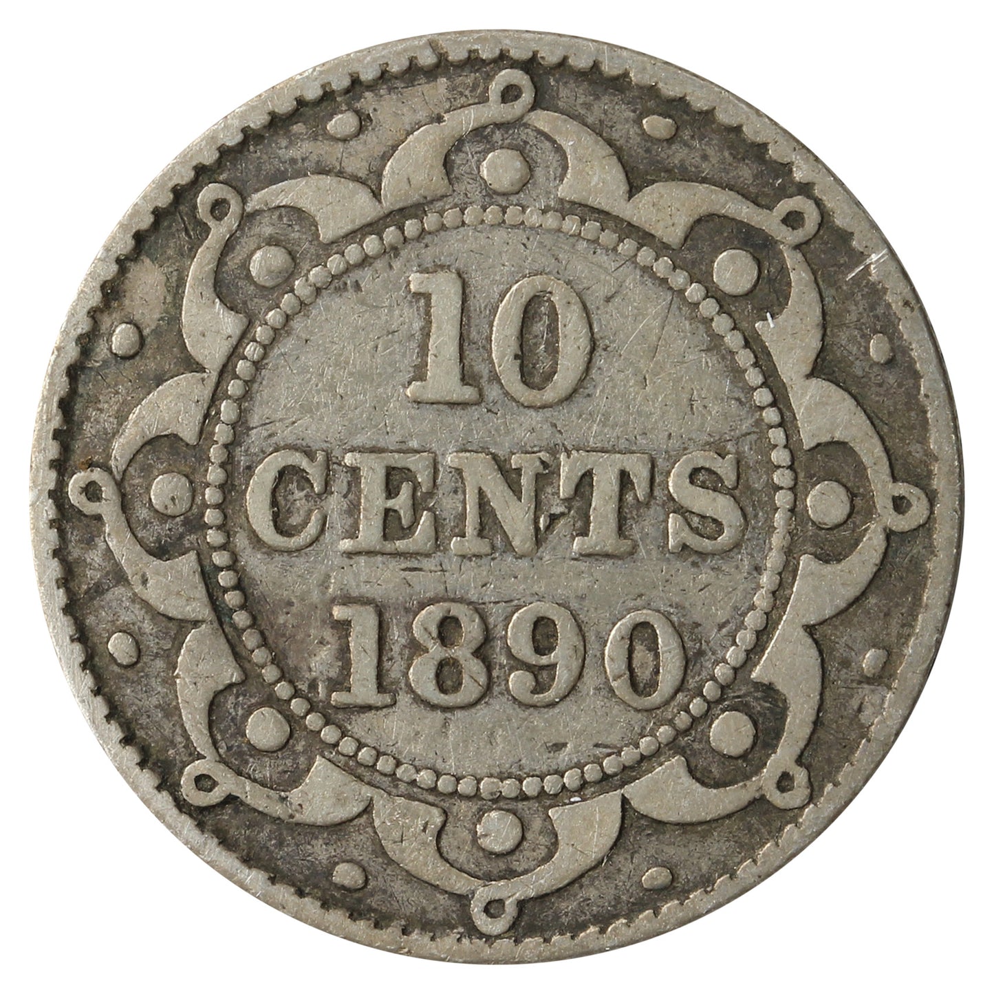 1890 Newfoundland 10-cents VG-F (VG10)
