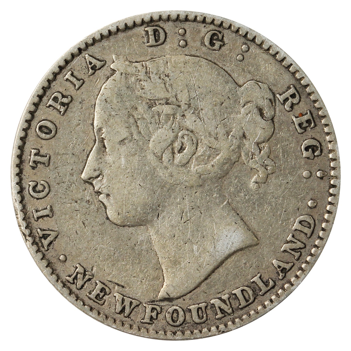1894 Newfoundland 10-cents Fine (F12)