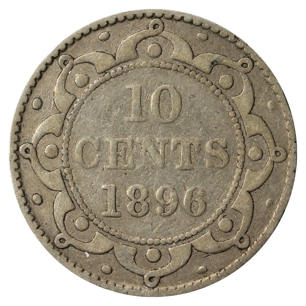 1896 Newfoundland 10-cents G-VG (G6)