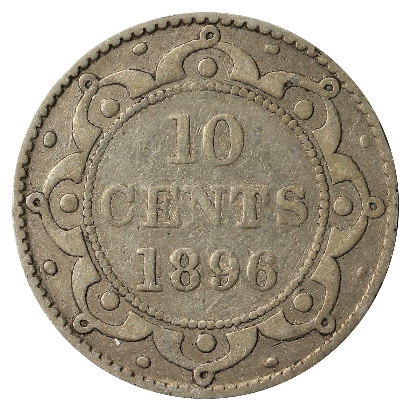1896 Newfoundland 10-cents G-VG (G6)