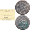 1896 Newfoundland 10-cents ICCS Certified F15