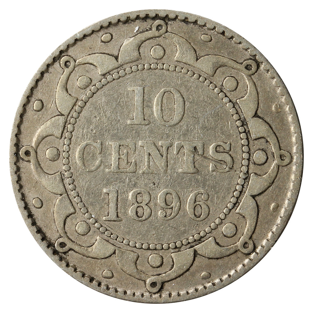 1896 Newfoundland 10-cents VG-F (VG10)