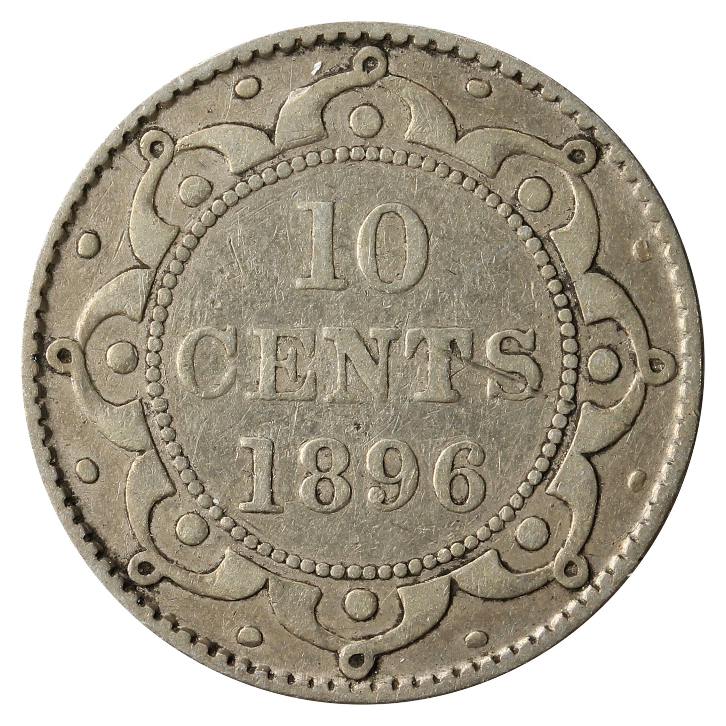 1896 Newfoundland 10-cents VG-F (VG10)