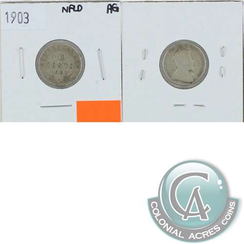 1903 Newfoundland 10-cents About Good (AG3)