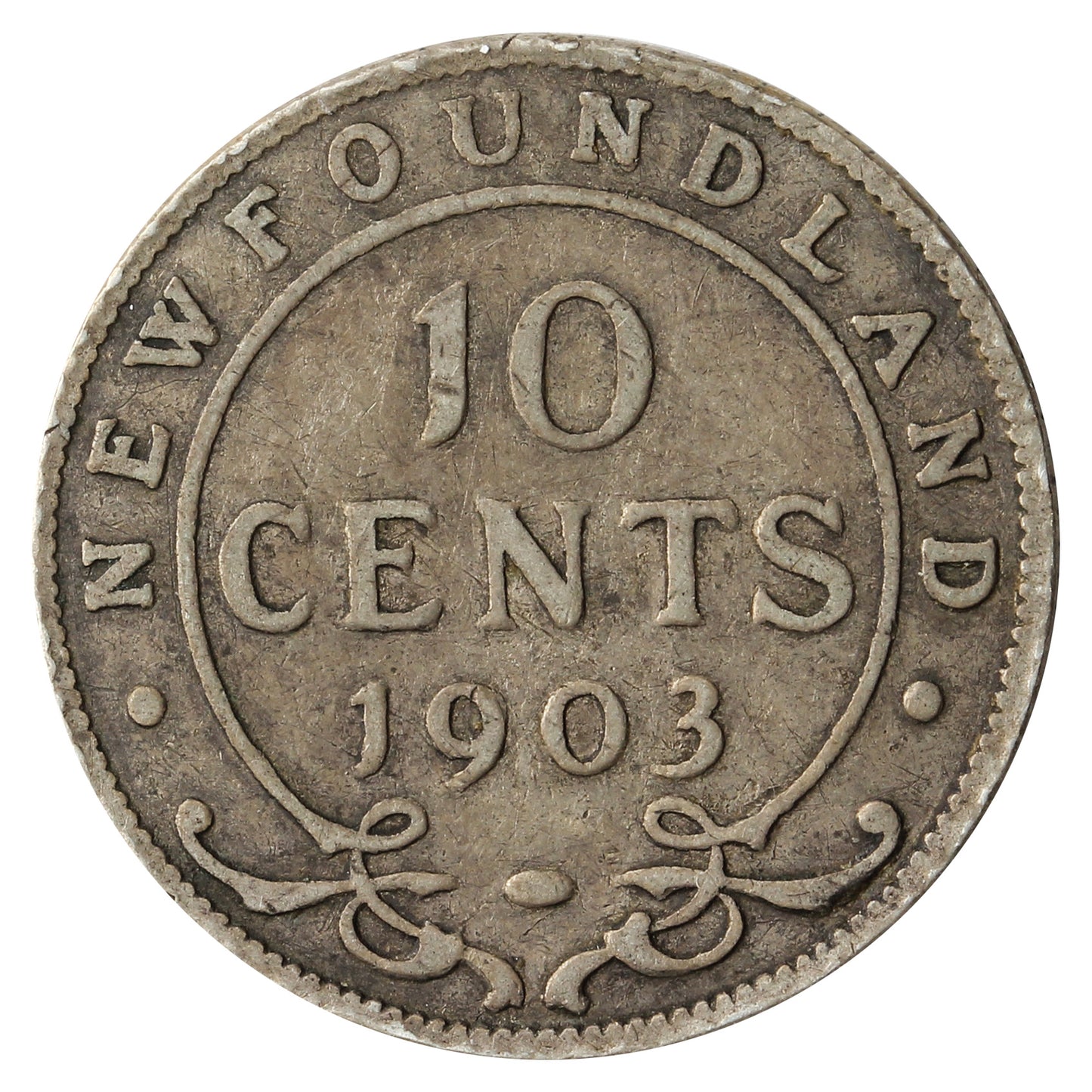 1903 Newfoundland 10-cents Good (G4)
