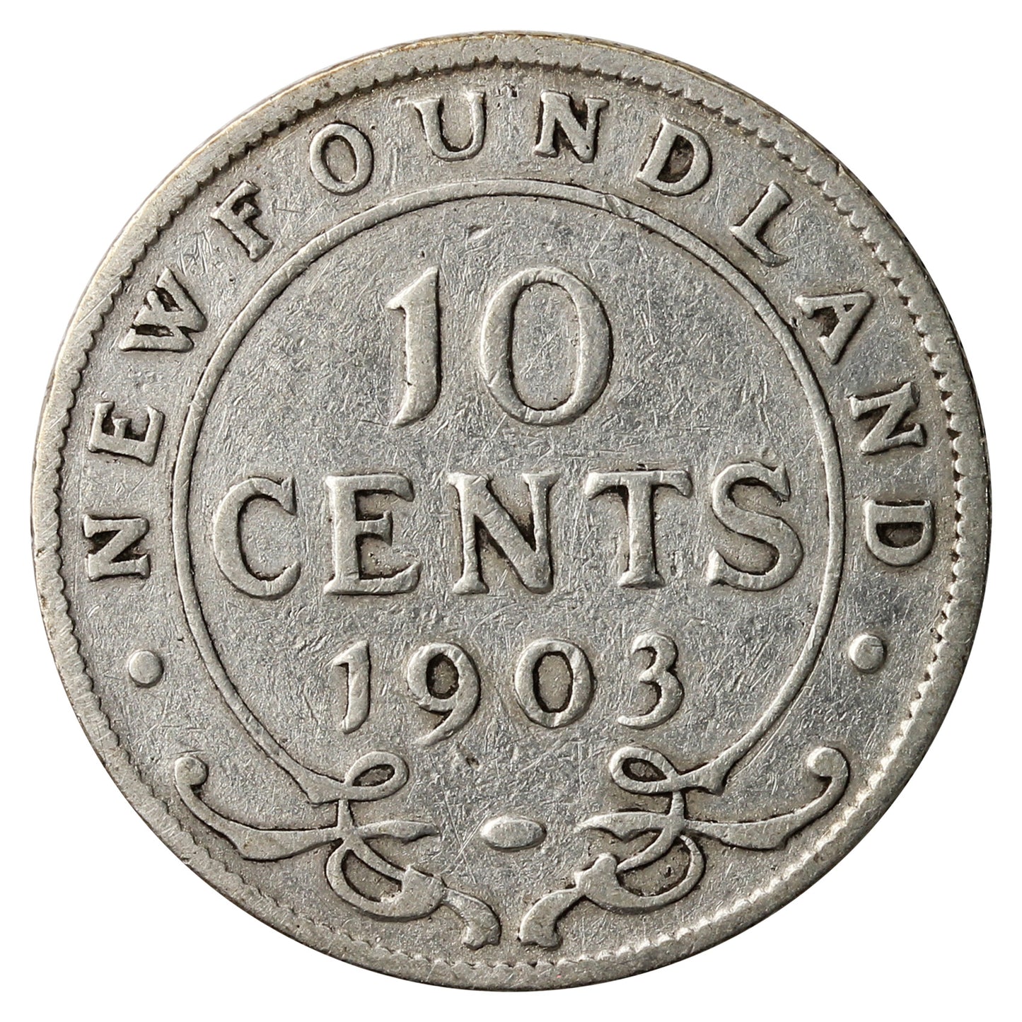 1903 Newfoundland 10-cents G-VG (G6)