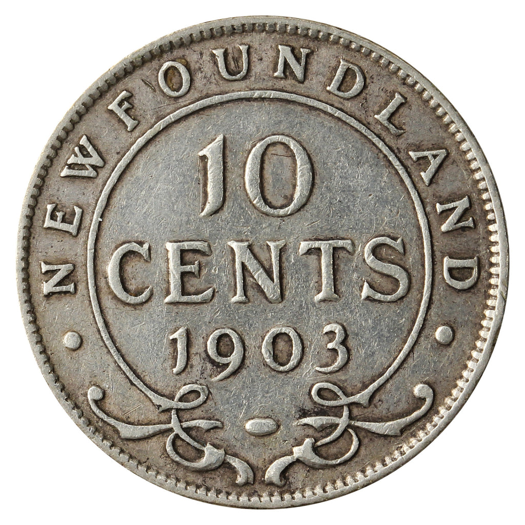 1903 Newfoundland 10-cents VG-F (VG10)