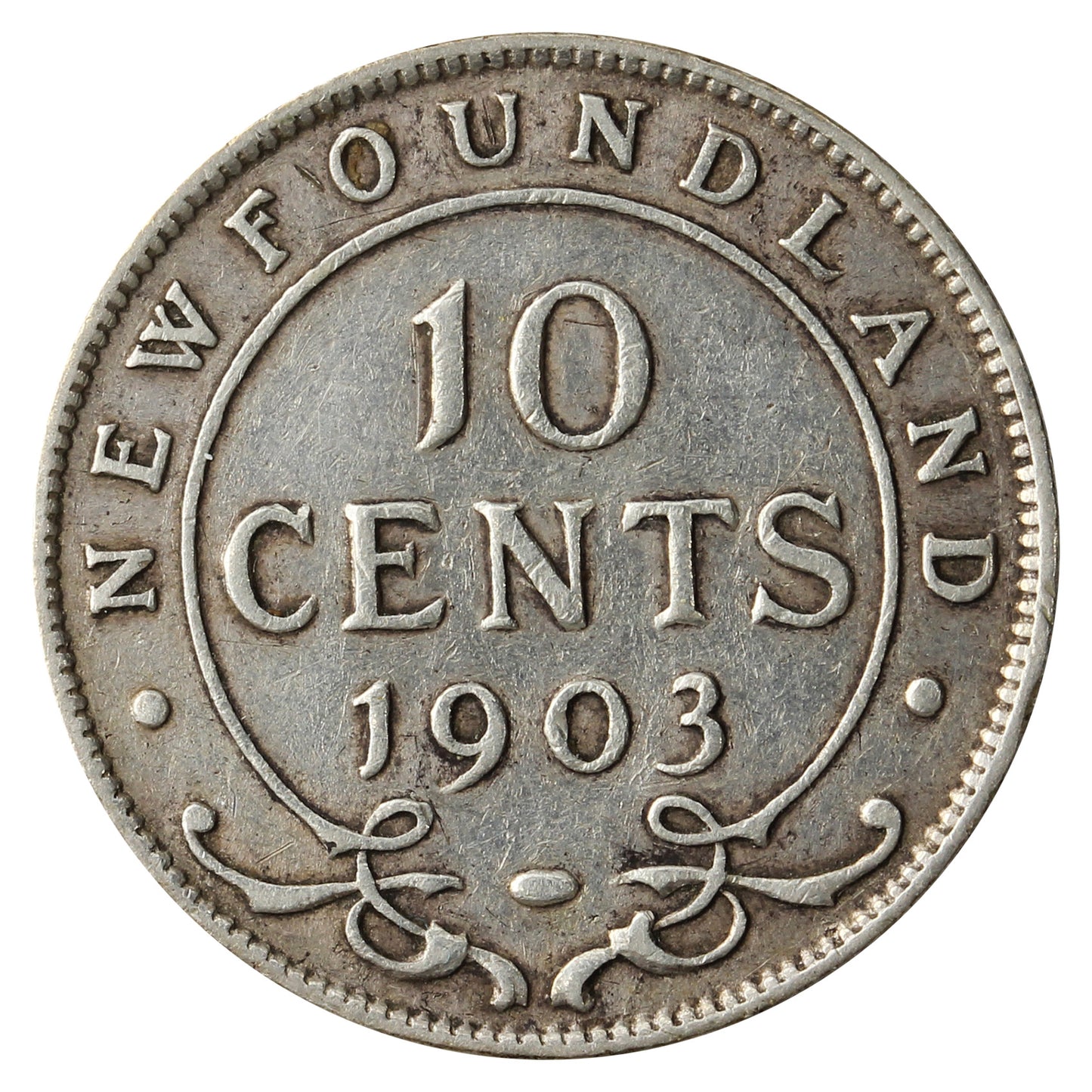 1903 Newfoundland 10-cents VG-F (VG10)