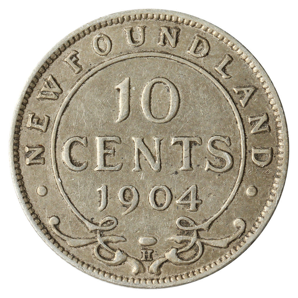 1904H Newfoundland 10-cents Fine (F12)