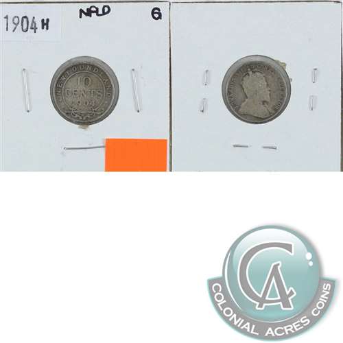 1904H Newfoundland 10-cents Good (G4)