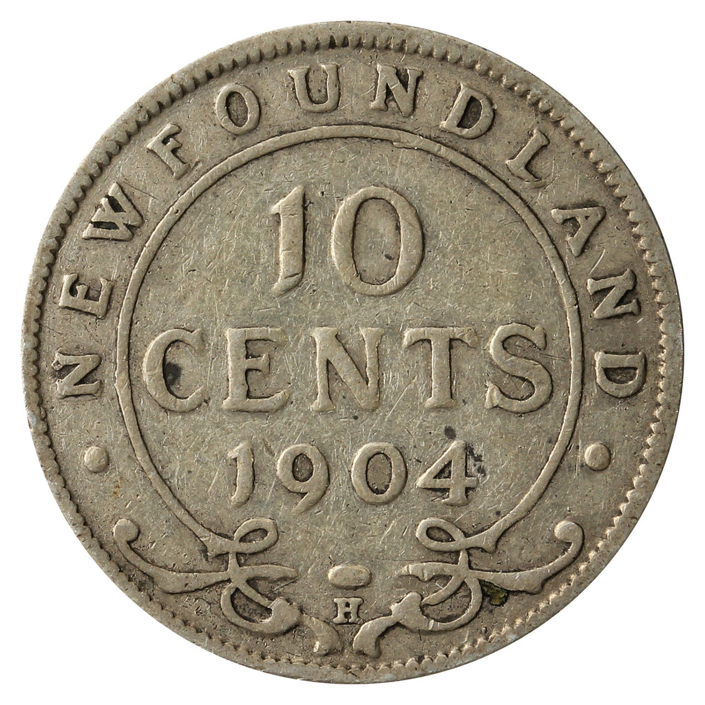 1904H Newfoundland 10-cents G-VG (G6)