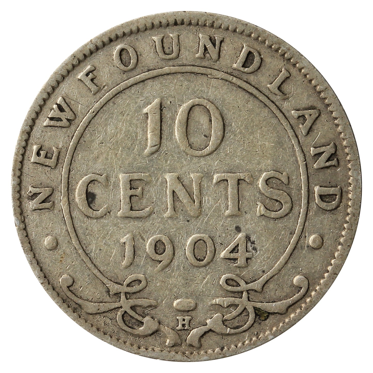 1904H Newfoundland 10-cents G-VG (G6)