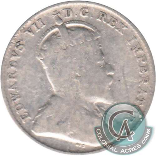 1904H Newfoundland 10-cents Very Good (VG8)