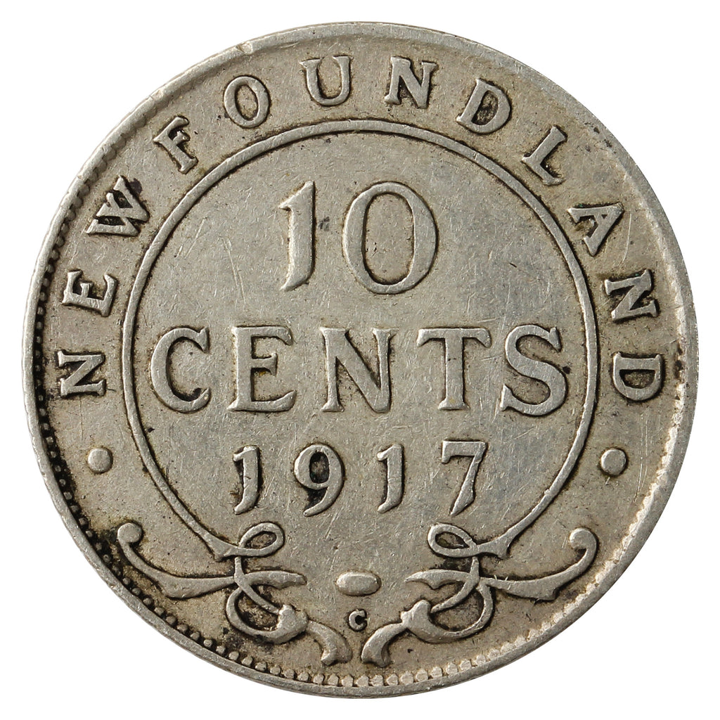 1917C Newfoundland 10-cents F-VF (F15)