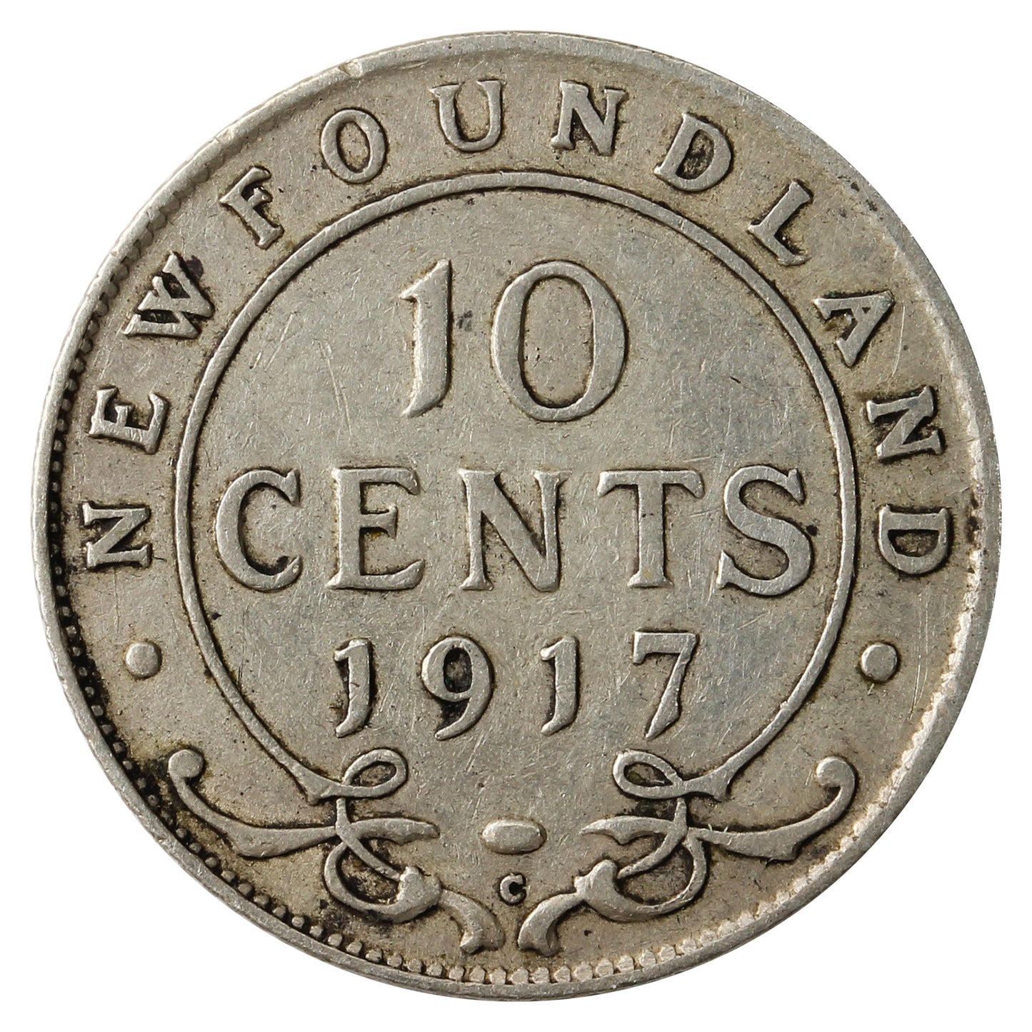 1917C Newfoundland 10-cents F-VF (F15)