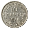 1938 Newfoundland 10-cents Fine (F12)