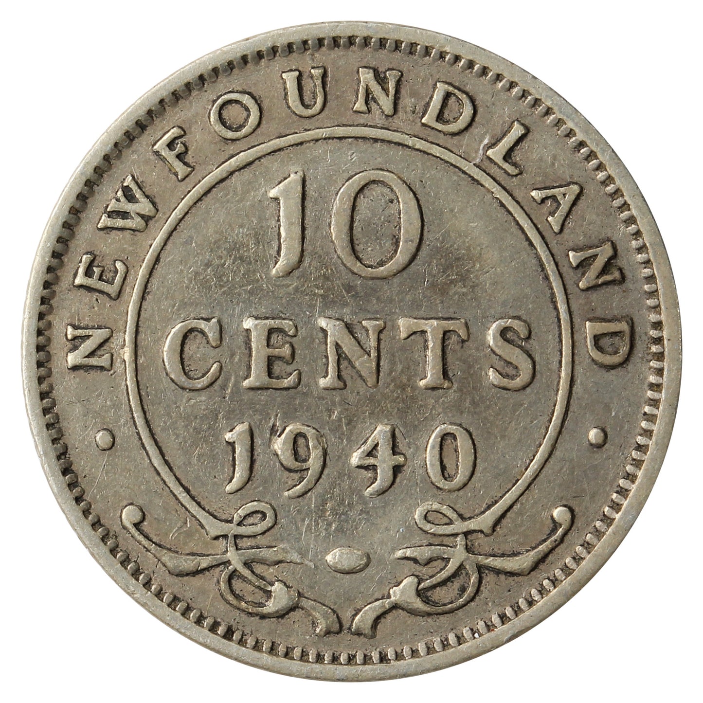 1940 Newfoundland 10-cents Fine (F12)