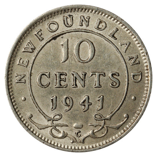 1941C Newfoundland 10-cents EF-AU (EF-45)