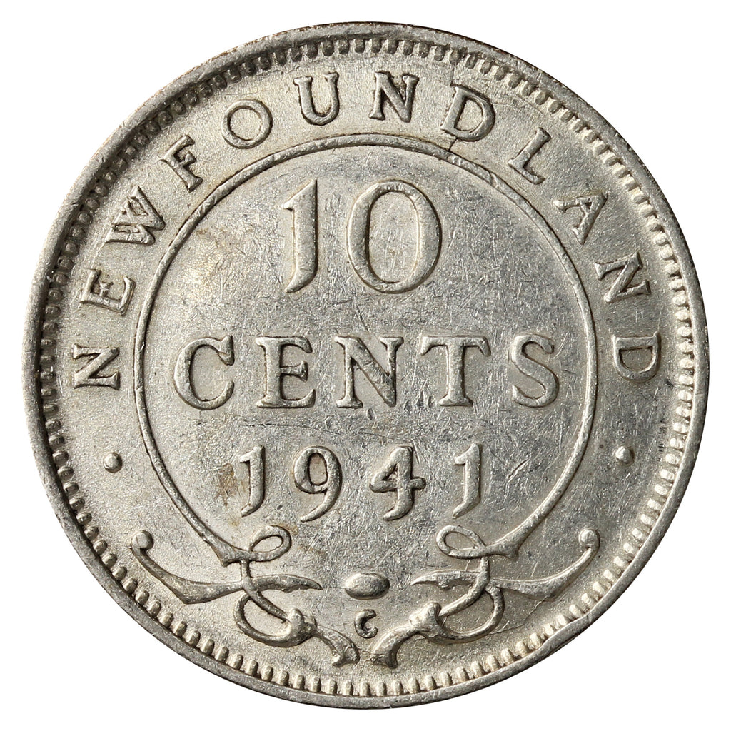 1941C Newfoundland 10-cents Extra Fine (EF-40)