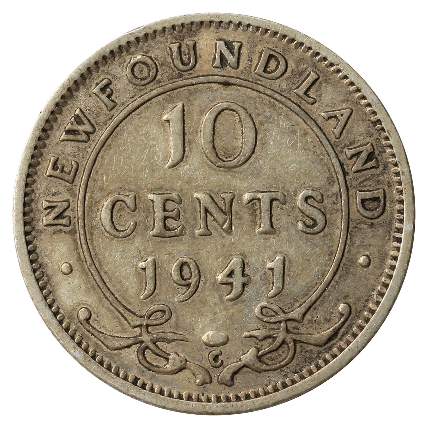 1941C Newfoundland 10-cents Fine (F12)