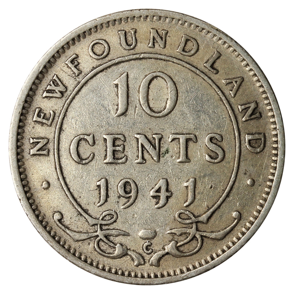 1941C Newfoundland 10-cents F-VF (F15)