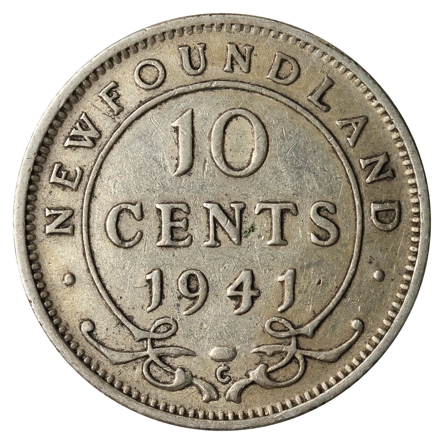 1941C Newfoundland 10-cents F-VF (F15)
