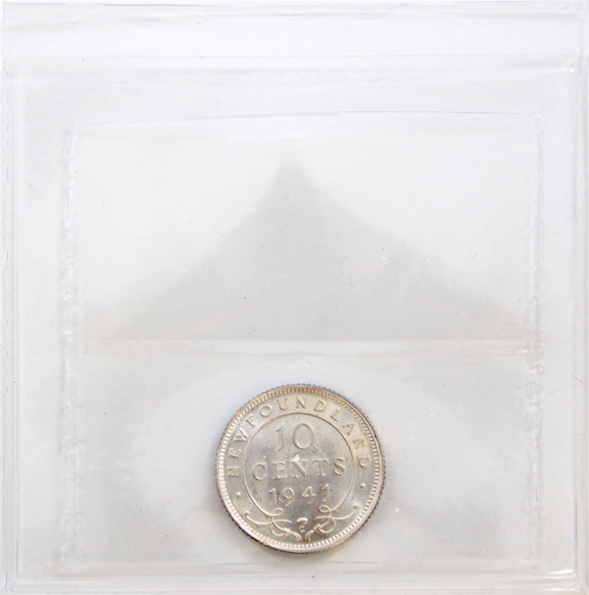 1941C Newfoundland 10-cents ICCS Certified MS60