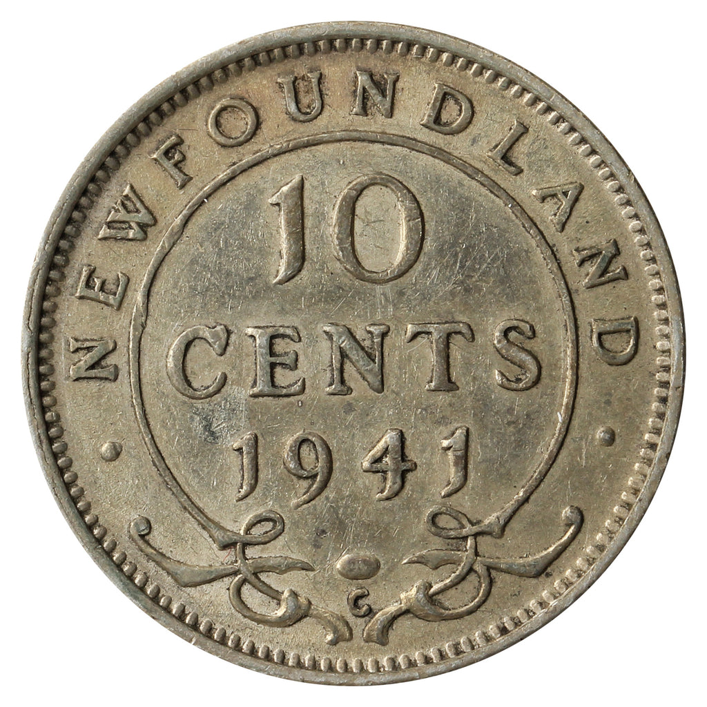 1941C Newfoundland 10-cents Very Fine (VF20)