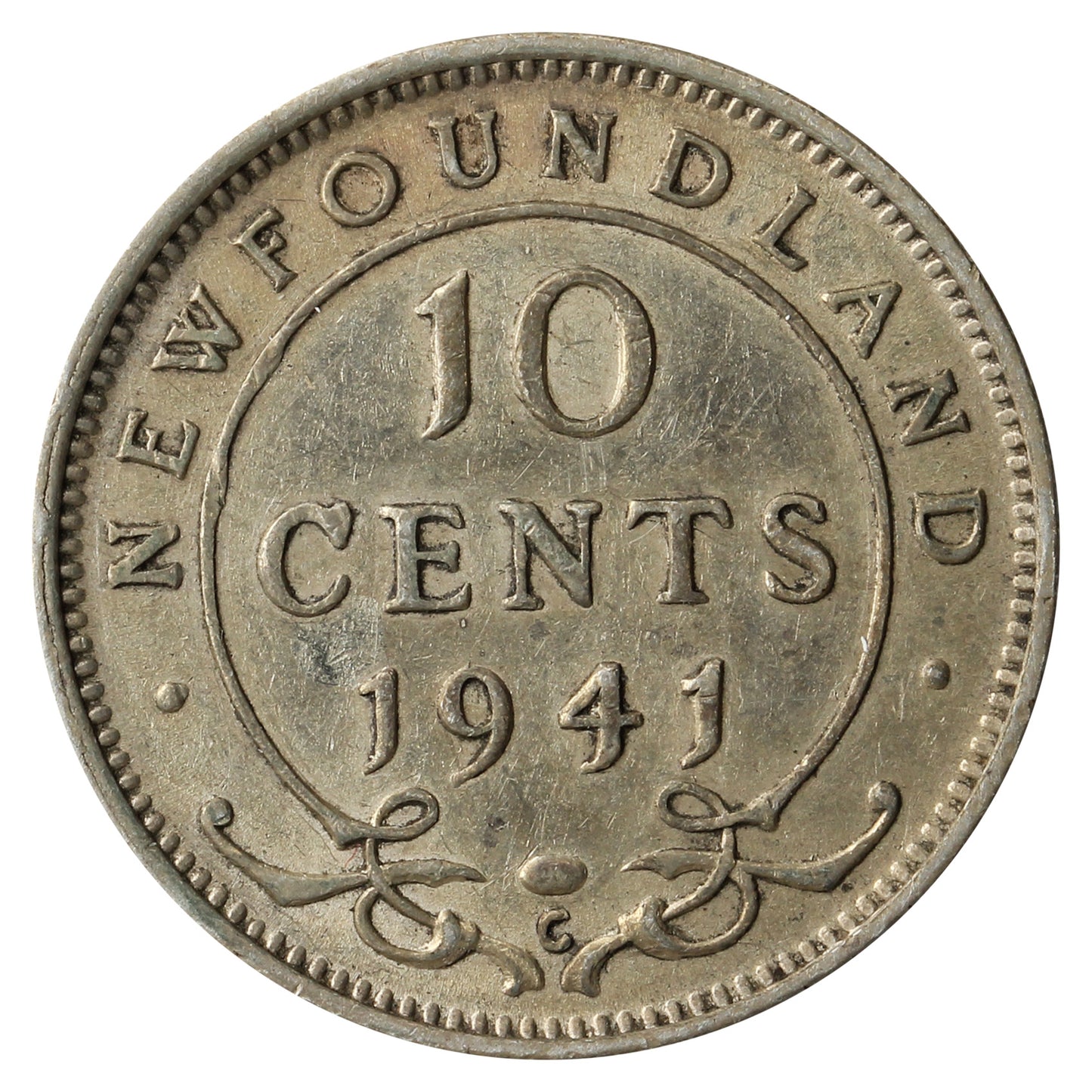 1941C Newfoundland 10-cents Very Fine (VF20)