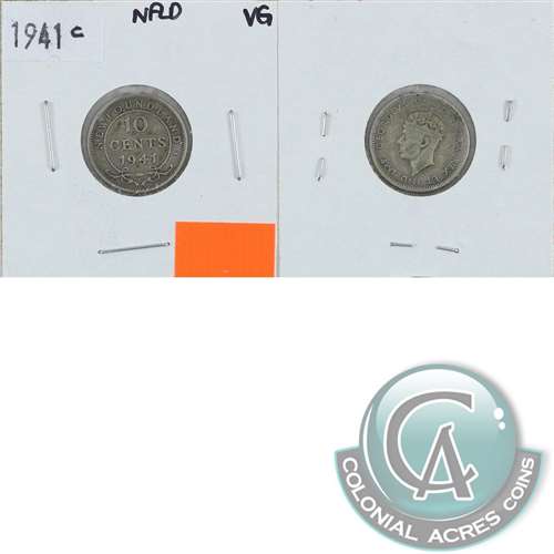 1941C Newfoundland 10-cents Very Good (VG8)
