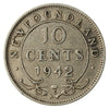 1942C Newfoundland 10-cents F-VF (F15)