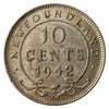 1942C Newfoundland 10-cents VF-EF (VF30)