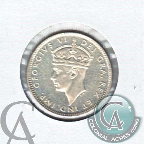 1943C Newfoundland 10-cents Almost Uncirculated (AU50)