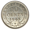 1943C Newfoundland 10-cents EF-AU (EF-45)