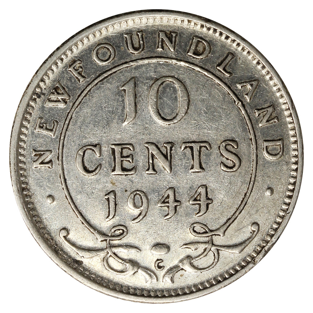 1944C Newfoundland 10-cents VF-EF (VF30)