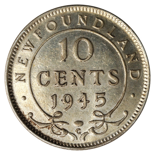 1945C Newfoundland 10-cents EF-AU (EF-45)