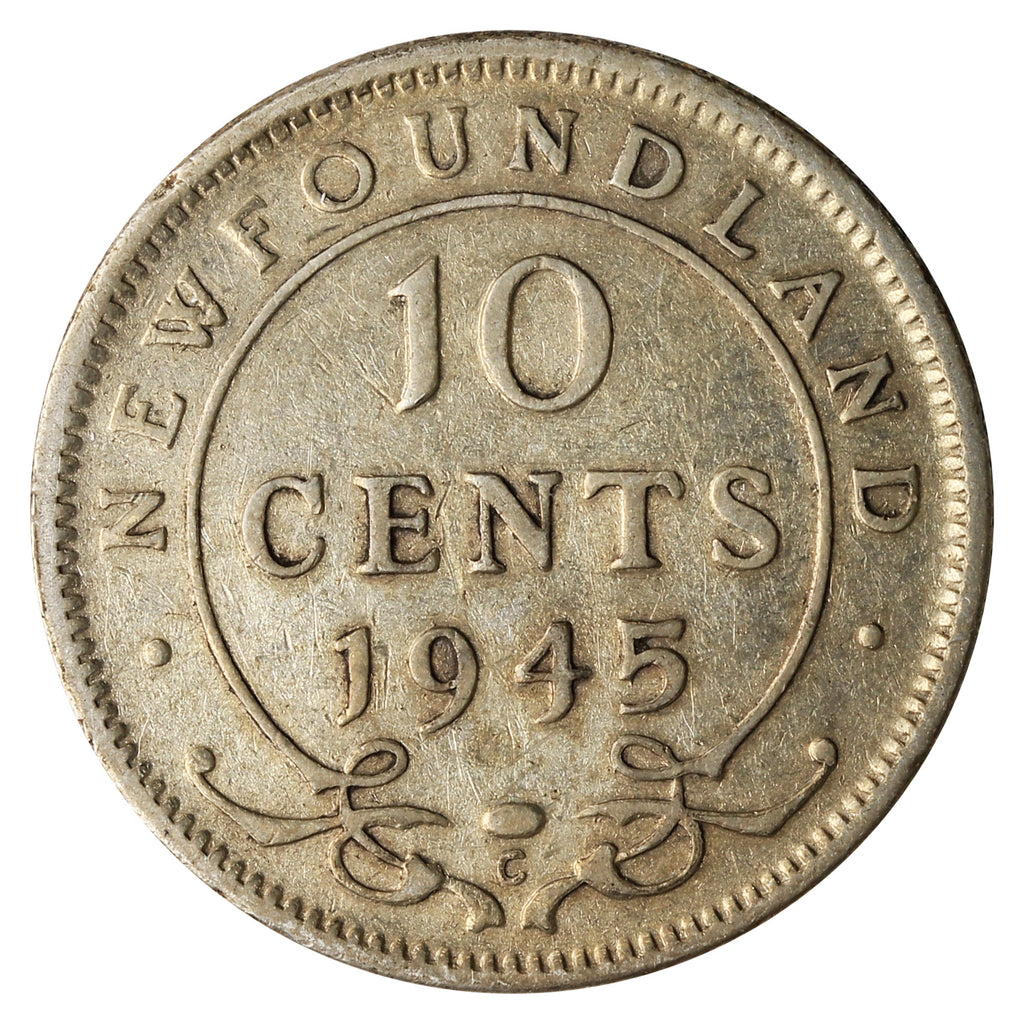 1945C Newfoundland 10-cents F-VF (F15)