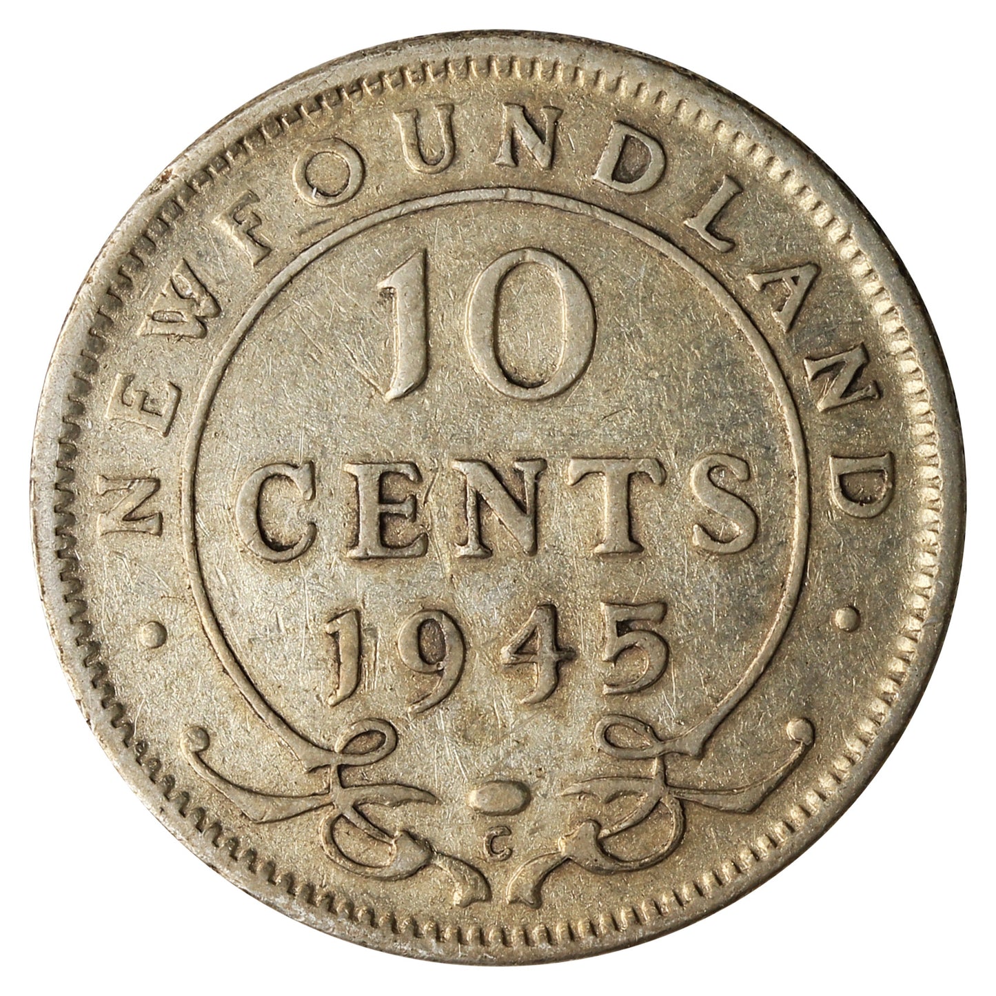 1945C Newfoundland 10-cents F-VF (F15)