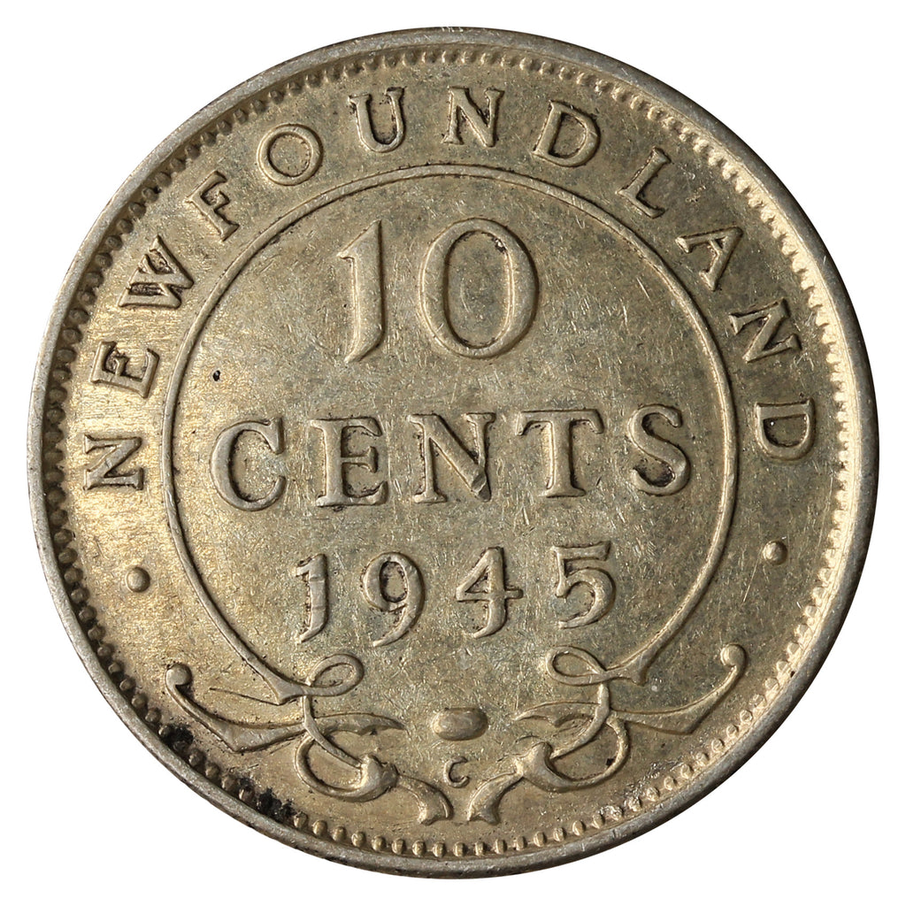 1945C Newfoundland 10-cents VF-EF (VF30)