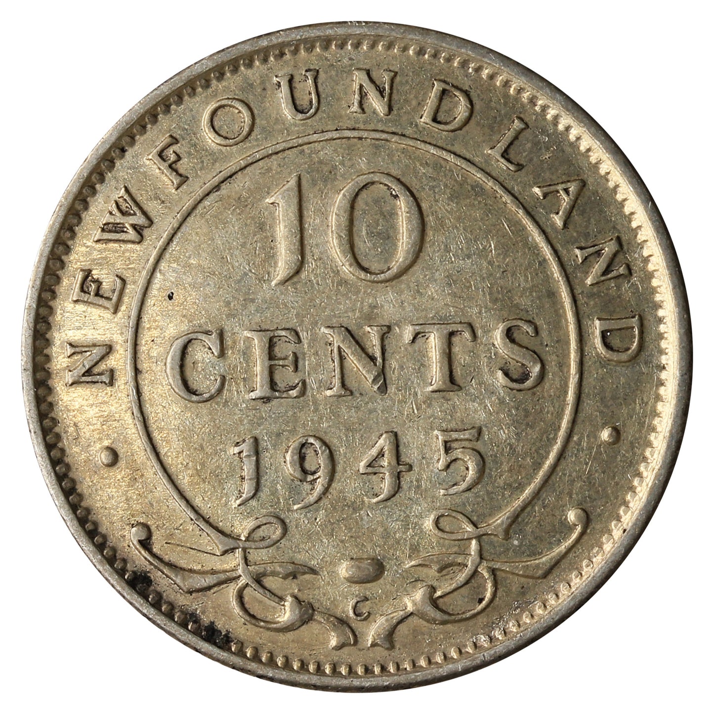 1945C Newfoundland 10-cents VF-EF (VF30)