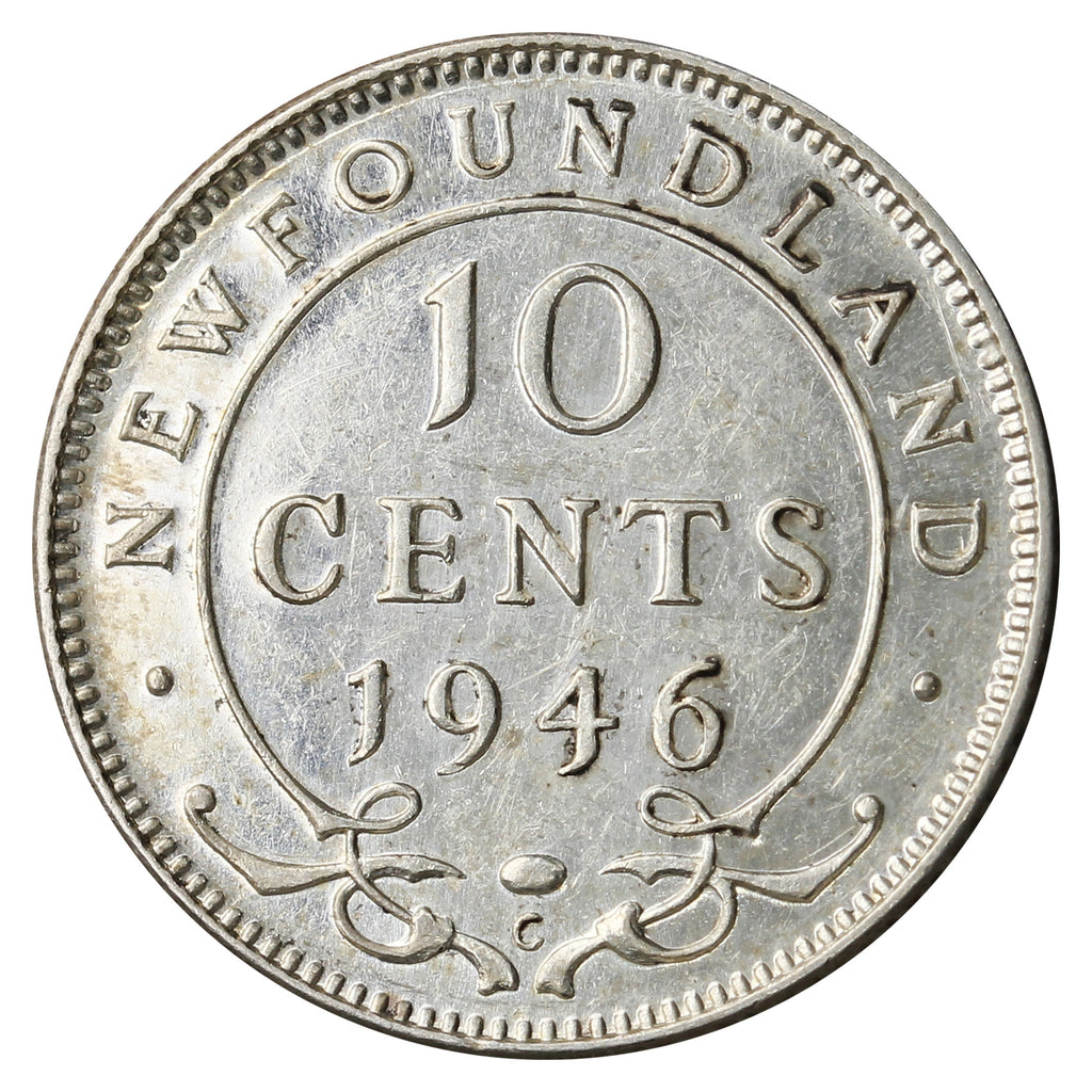 1946C Newfoundland 10-cents Extra Fine (EF40)