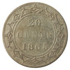 1865 Newfoundland 20-cents Fine (F12)