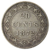 1872H Newfoundland 20-cents F-VF (F15) $