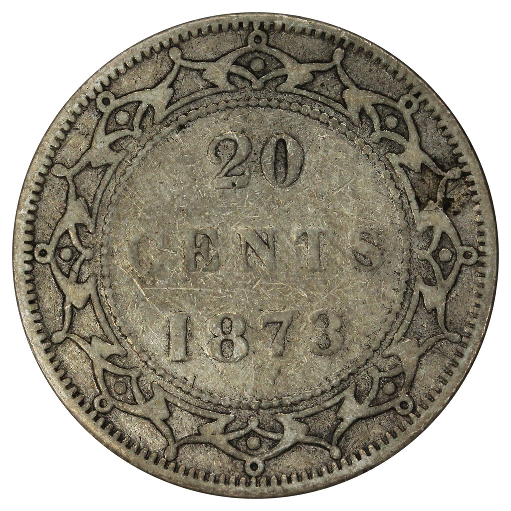 1873 Newfoundland 20-cents Very Good (VG8)