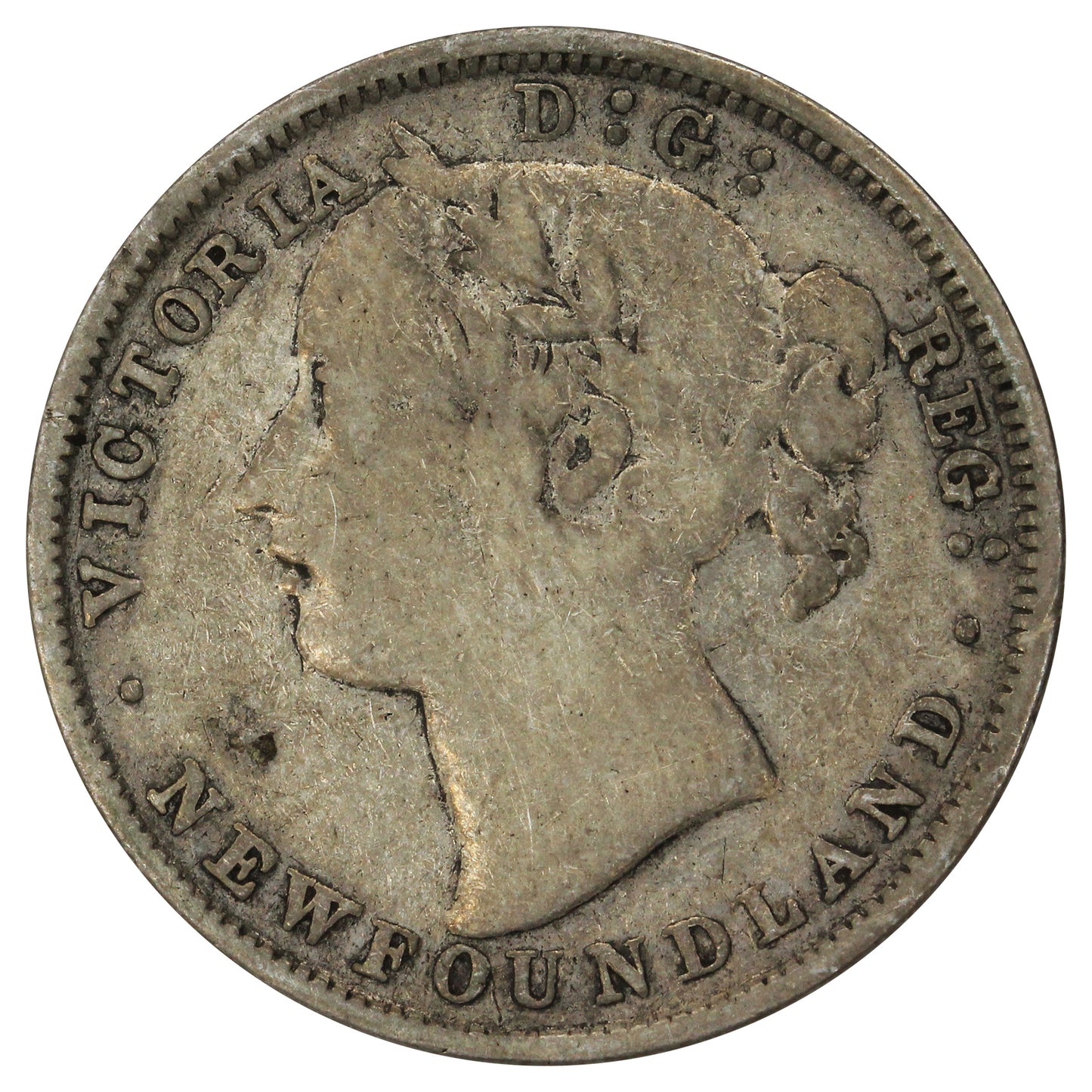 1873 Newfoundland 20-cents Very Good (VG8)