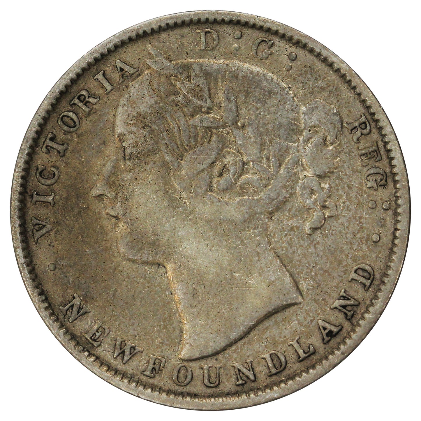1880 Newfoundland 20-cents Fine (F12) $