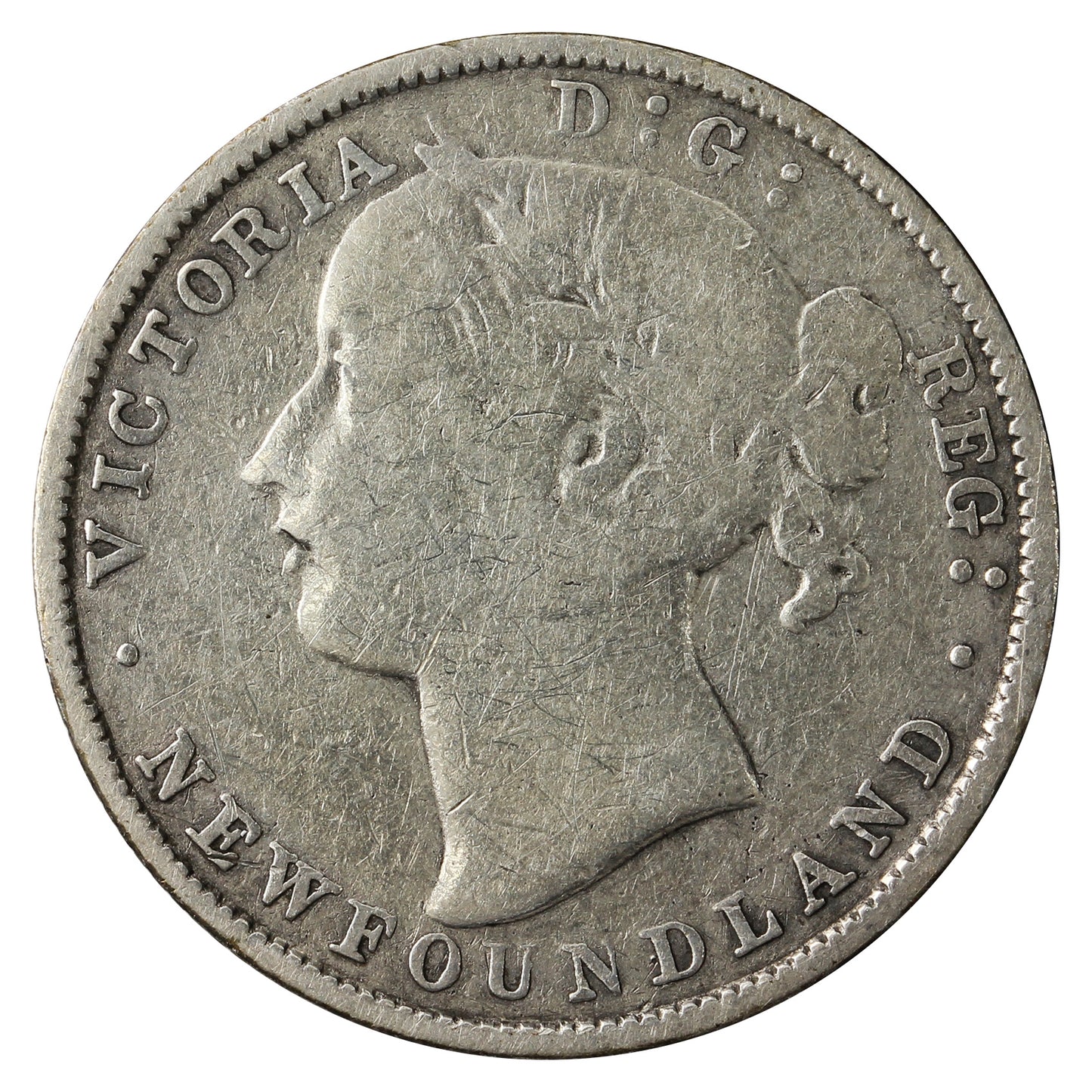 1880 Newfoundland 20-cents G-VG (G6)